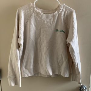 J. Crew vintage fleece Love-Forty sweatshirt